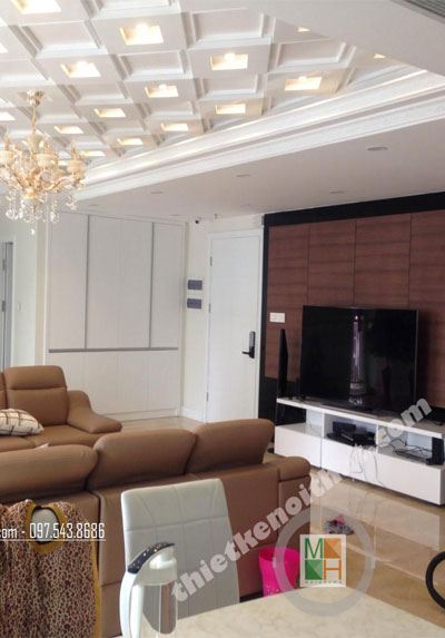 Công trình thi công nội thất chung cư tại Bắc Linh Đàm - Nhà anh An