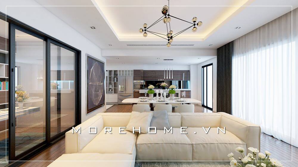 Nội thất chung cư ấn tượng với những thiết kế phòng khách hiện đại