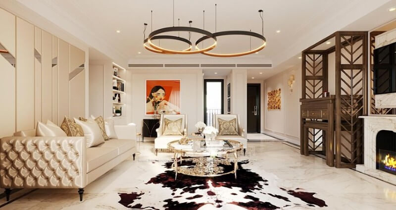 Thiết kế nội thất phòng khách chung cư cao cấp và tiện nghi Lựa chọn những mẫu thiết kế phòng khách đẹp cuốn hút
