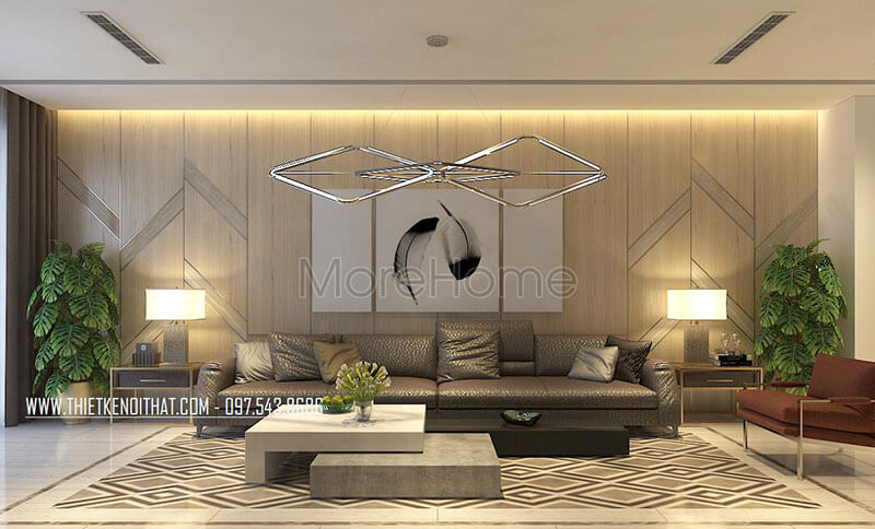 Thiết kế nội thất phòng khách phong cách hiện đại tại biệt thự liền kề Gadenia Lựa chọn những mẫu thiết kế phòng khách đẹp cuốn hút
