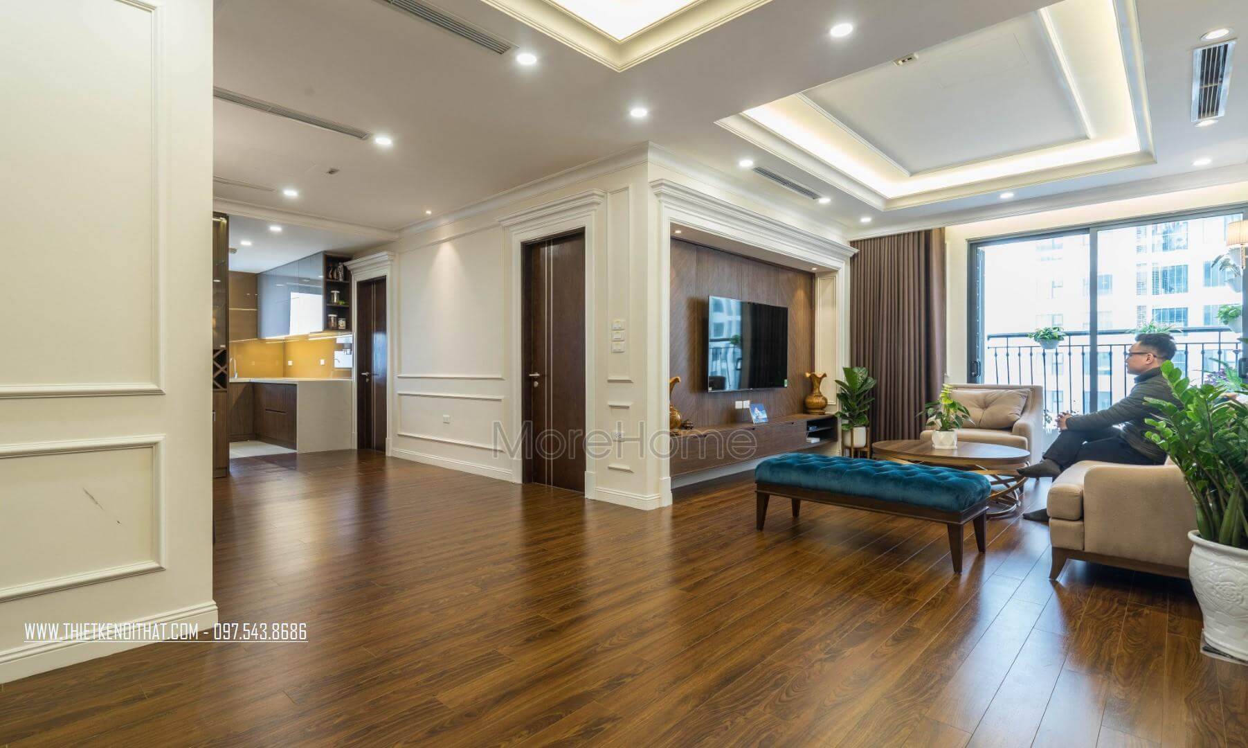 Nâng cấp không gian phòng khách với sàn nhựa giả gỗ sang trọng chung cư An Bình city Xem ngay các mẫu bố trí phòng khách đẹp đa phong cách
