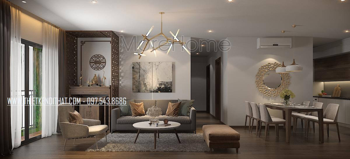 Bố trí nội thất phòng khách chung cư với mẫu đồ nội thất bằng gỗ công nghiệp đẹp Top các mẫu trang trí phòng khách ấn tượng